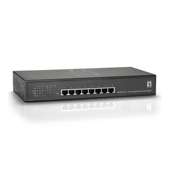 Switch Gigabit Ethernet PoE de 8 puertos, 61.6W, 802.3at PoE+, 4 Puertos PoE