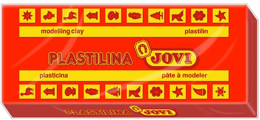 Jovi - Caja 15 pastillas plastilina 150 g - rojo jovi 7105