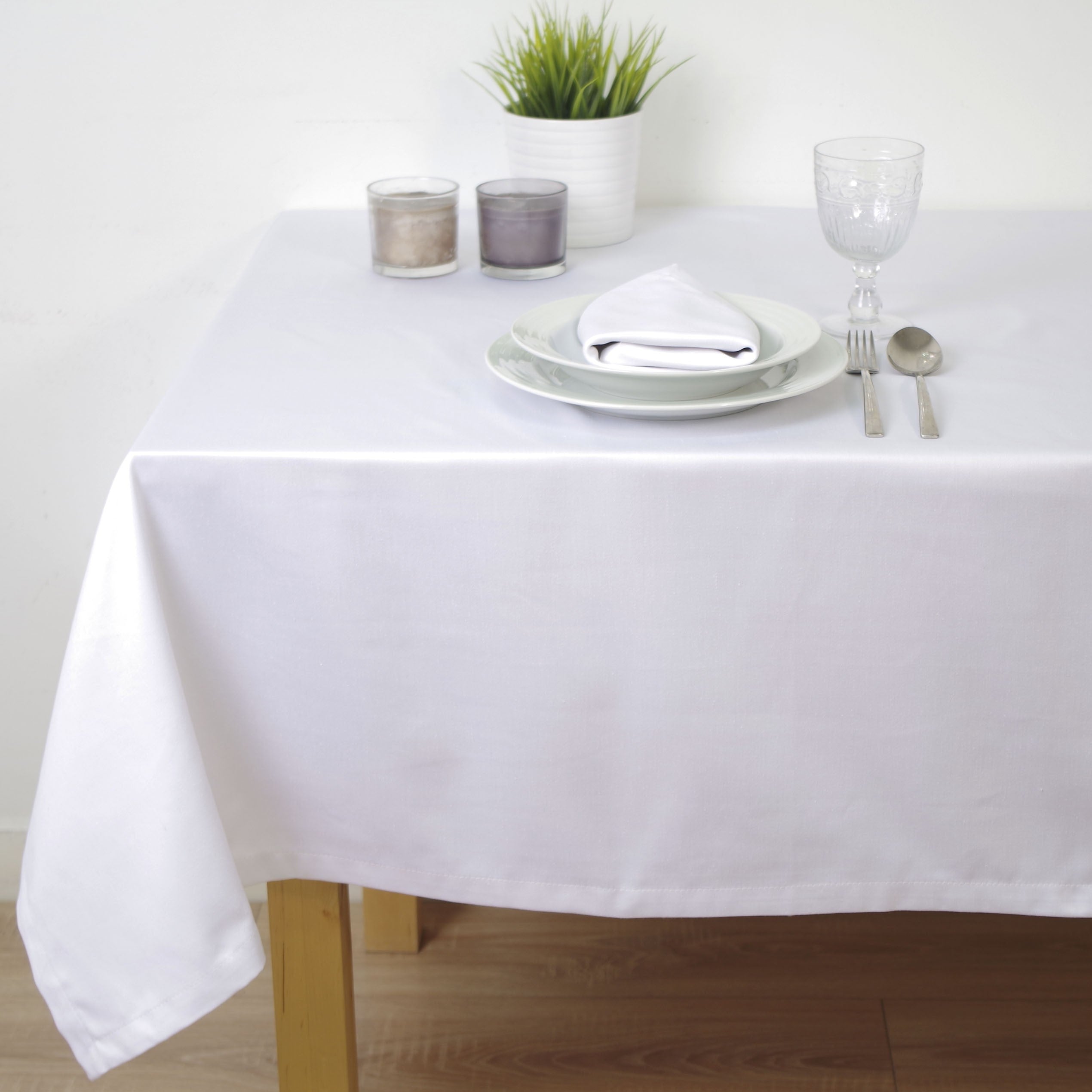 10XDIEZ Pack 6 manteles satén  hostelería - Manteles para mesa, fáciles de limpiar y decorativos