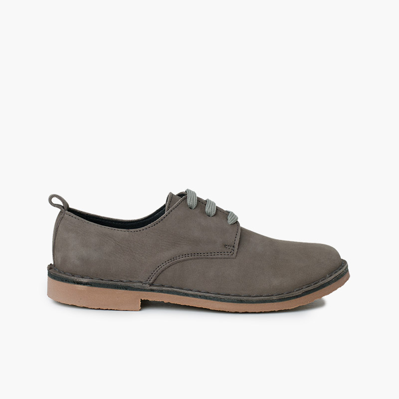 Pisamonas Blucher piel nobuck encerado