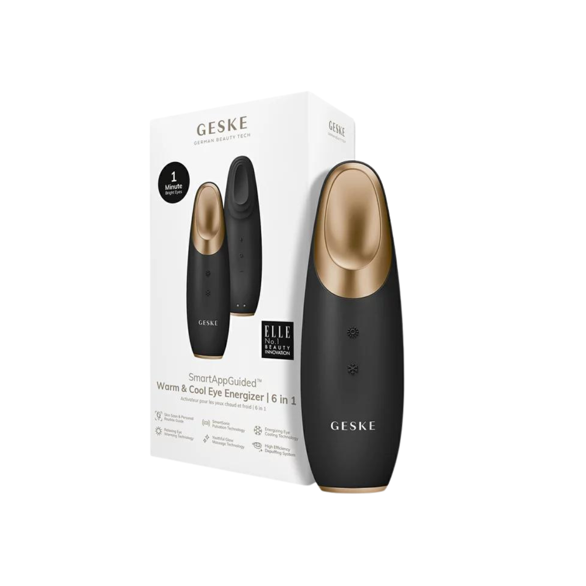 Geske Warm & Cool Eye Energizer 6 en 1, masajeador de ojos.