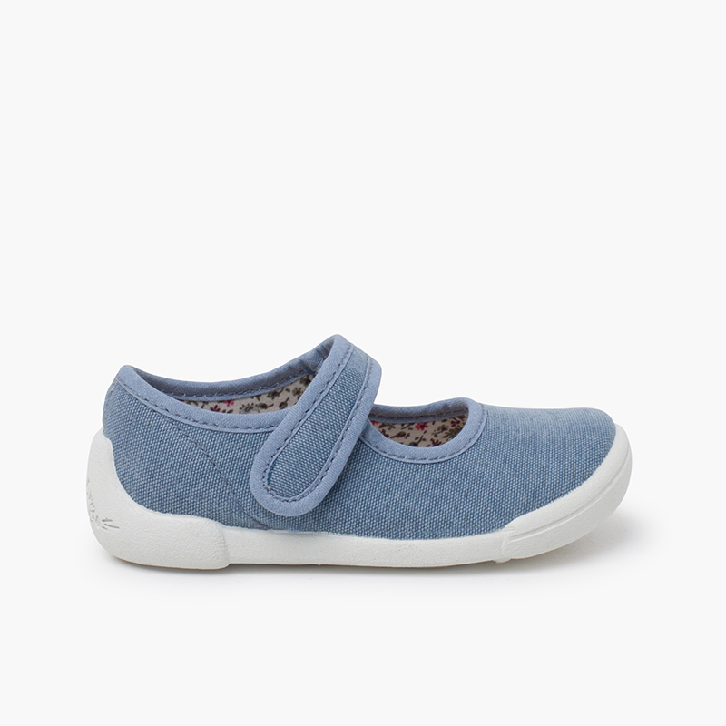 Pisamonas Merceditas barefoot tira adherente piso blanco