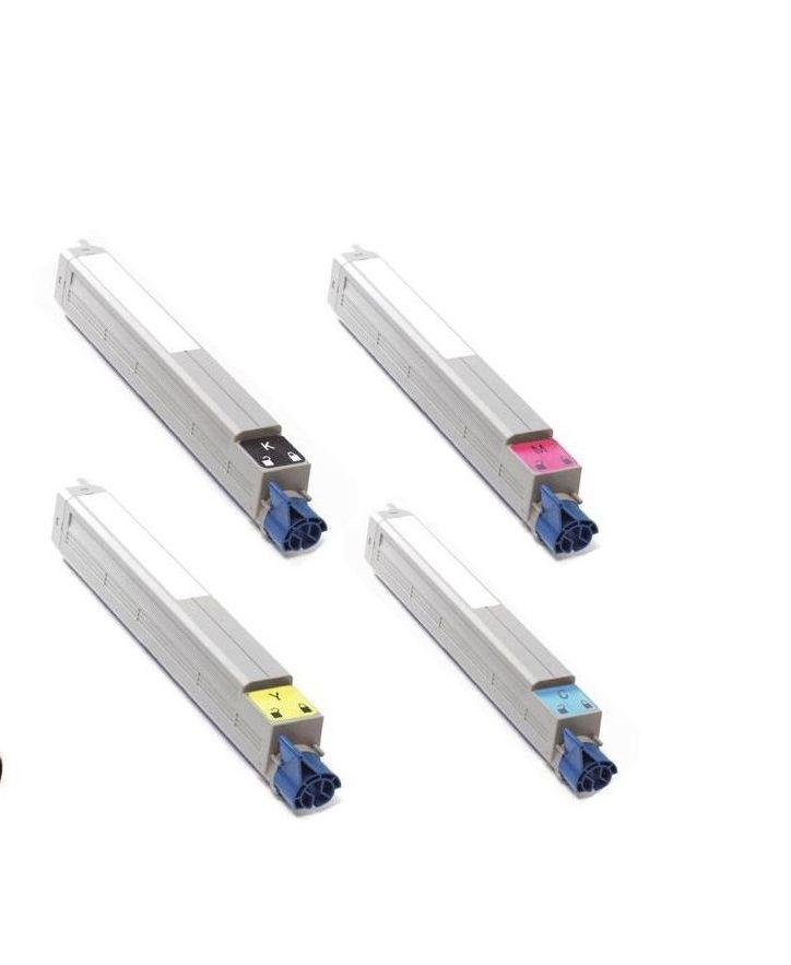 pack 4 toners OKI MC860 4 compatibles BK-C-M-Y