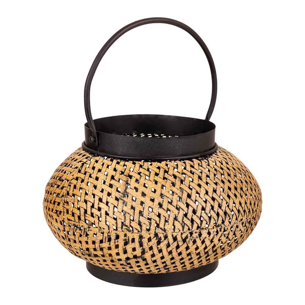 Wonderlust Deco - Portavelas de metal dorado 32x32x19 Dorado 32x32x19h cm
