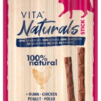 Vitakraft Barritas Vita Naturals de Pollo para Gatos (Gatos , Snacks , Semi-húmedos) - 4x5 gr