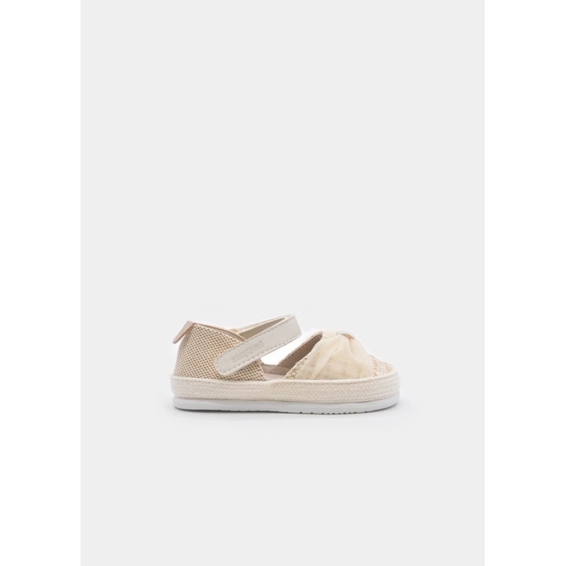 Zapatos primeros pasos bebé niña MAYORAL 41.791 046 ALPARGATA BAREFOOT CRUDO 38255 26V