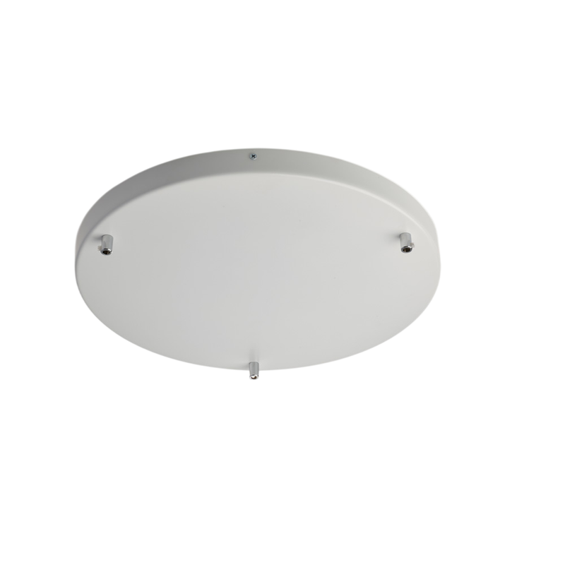 Roseta Roseta multicable en hierro blanco d. 40 con 3 agujeros H.3 Ø40 BL290-PL3-DM40-BCO - Bonetti Illumina