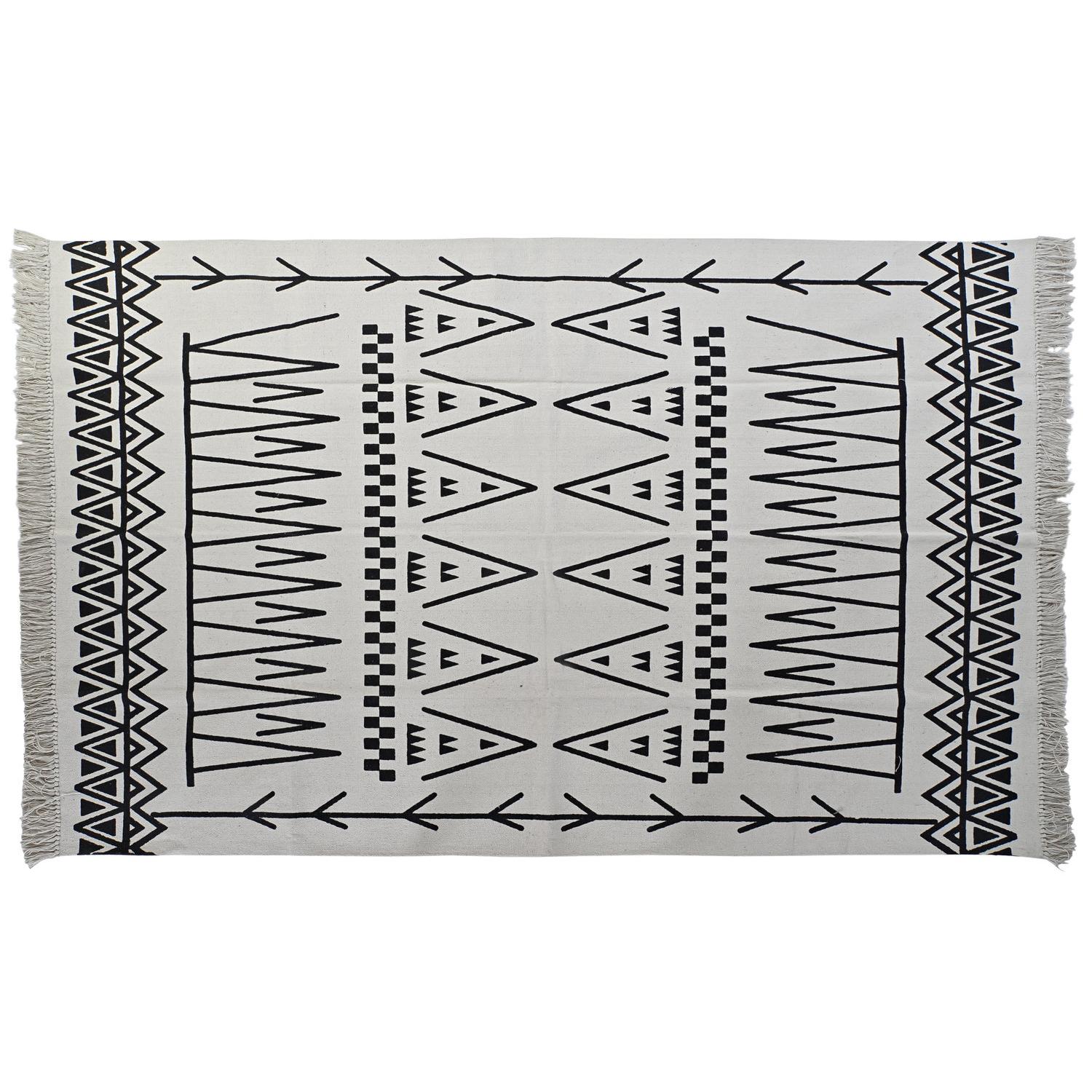ALFOMBRA ALGODON 160X250X0,7 1000 GSM IKAT IMPRESO TX192799