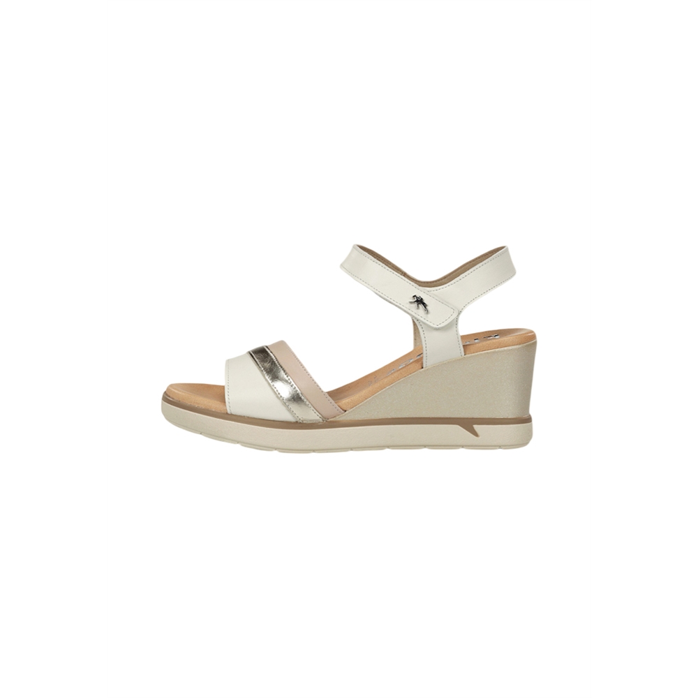 Fluchos F2390 Sandalias De Cuña Mujer Blanco