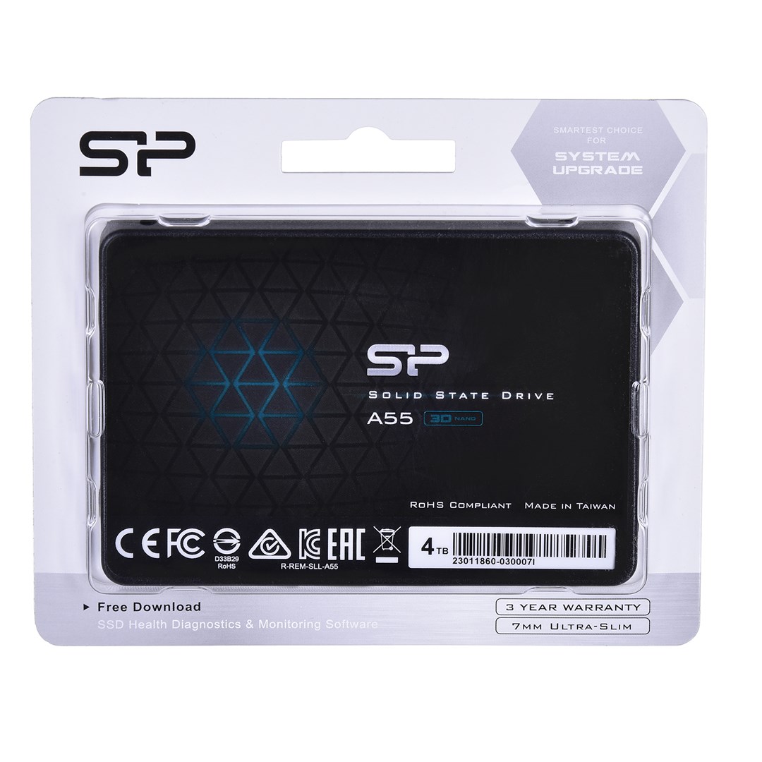 Disco Duro SSD Silicon Power 4TB A55 TLC 3D NAND - Alta Capacidad