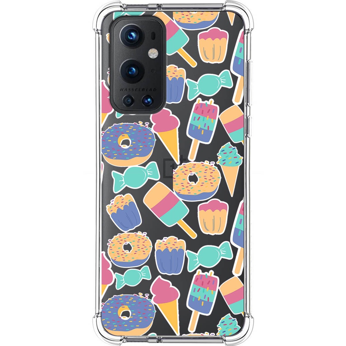Tumundosmartphone Funda Silicona Antigolpes para OnePlus 9 Pro 5G diseño Dulces 02 Dibujos