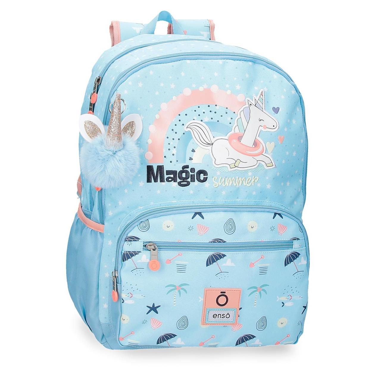 Mochila Enso Magic Summer Doble compartimento Adaptable a carro 44cm