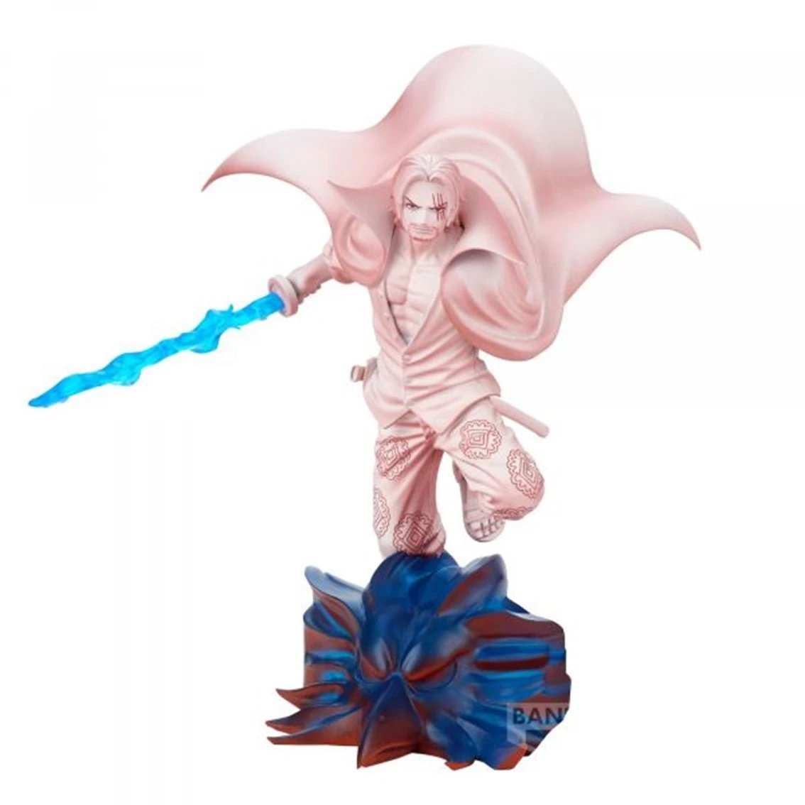 Banpresto - Figura coleccionable One Piece Film Red de Shanks, 11 cm, PVC de alta calidad, diseño detallado y pintura precisa para fans y coleccionistas
