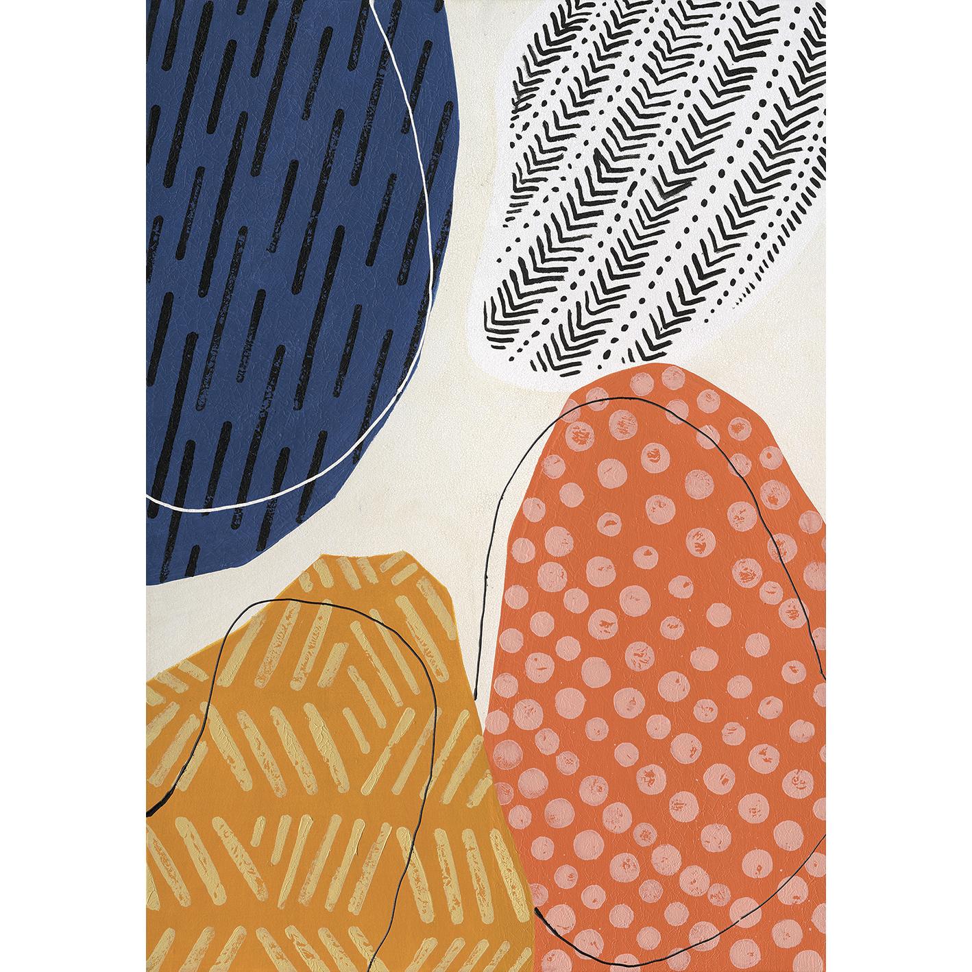 Hispanohogar Cuadro Impreso en Lienzo Texturas-2 (72420) 50x70 Cm