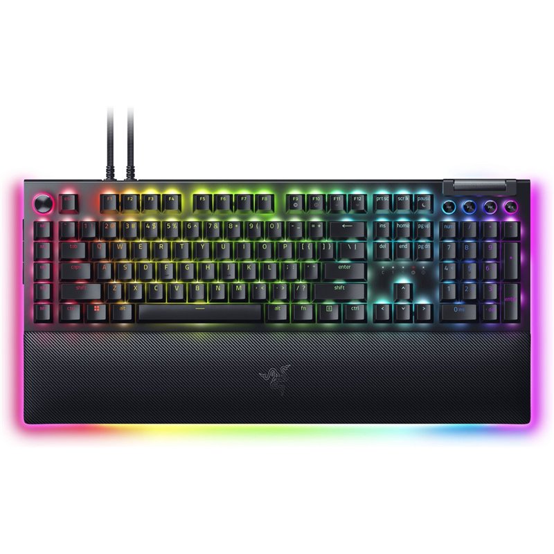 Razer Mechanical Gaming Keyboard BlackWidow V4 Pro Gaming Keyboard 5052 Aluminum Alloy Top Case; 5 dedicated macros keys; 3 dedi