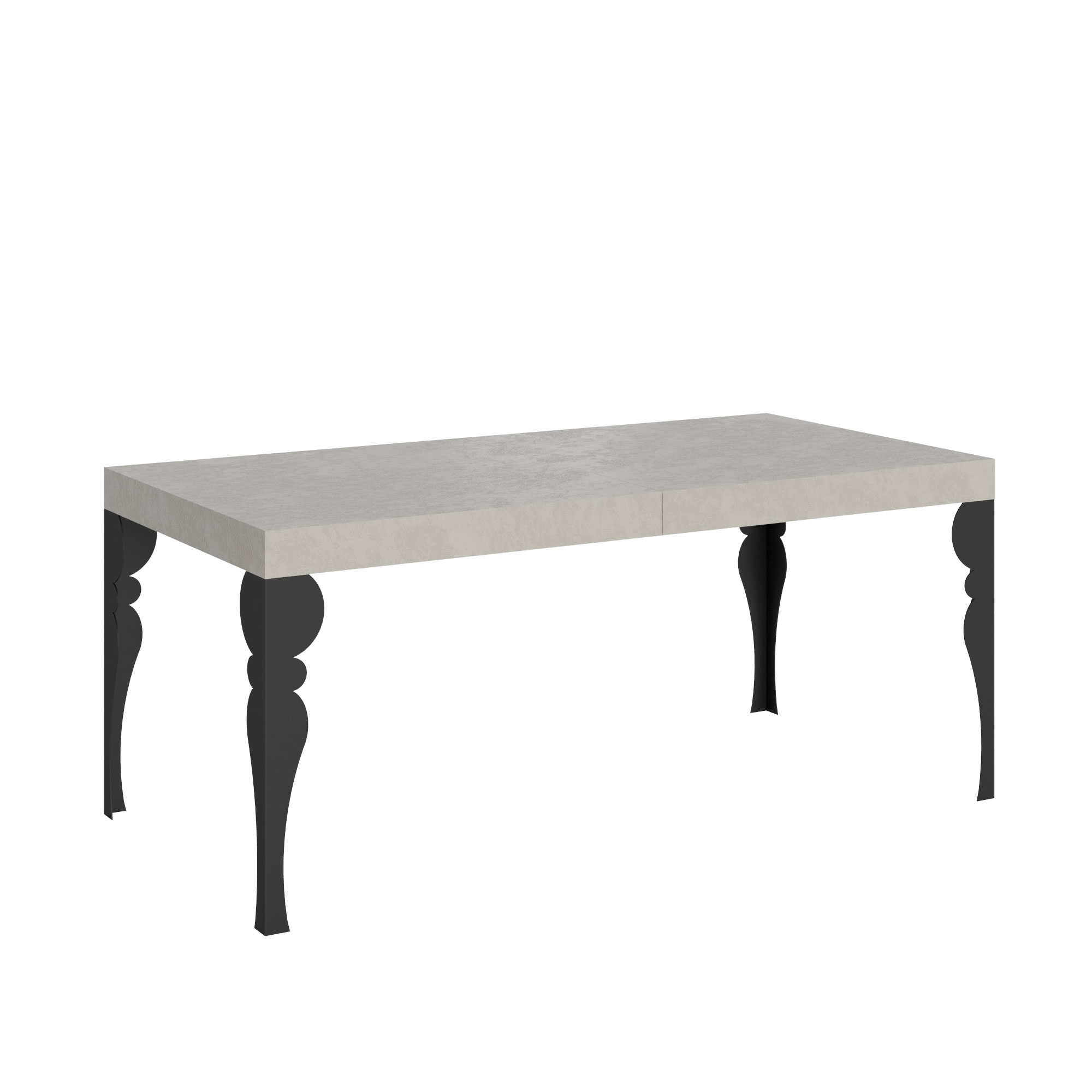 Mesa extensible Paxon Cashmere 200/460x90 cm con patas antracita - Itamoby
