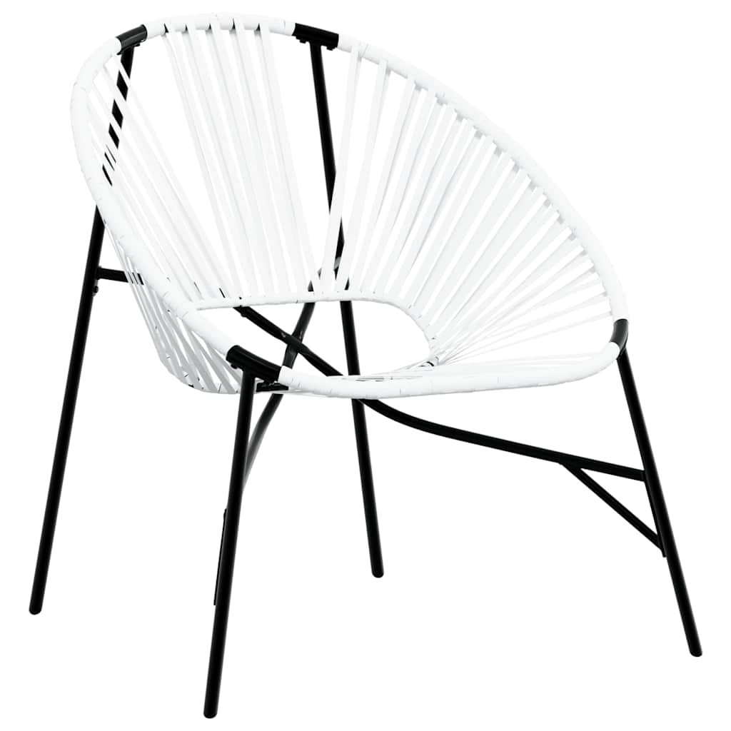 vidaXL Silla de jardín con forma de huevo de ratán sintético