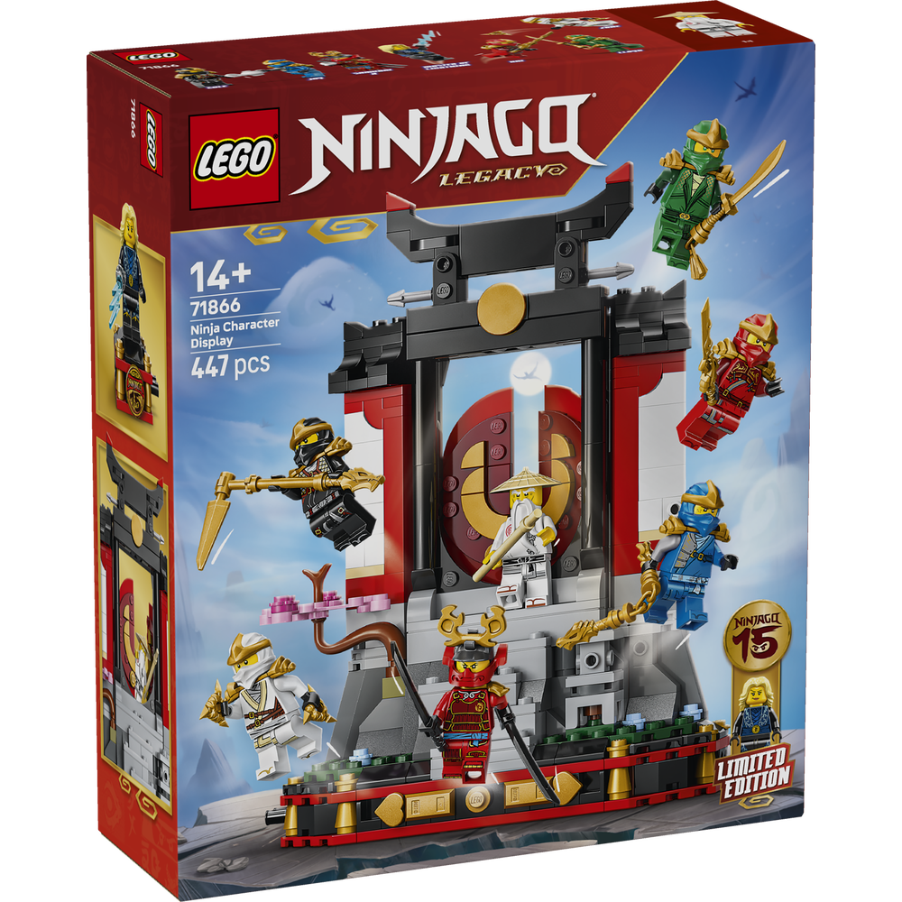 LEGO NINJAGO - EXPOSICIÓN DE PERSONAJES NINJA: 15 ANIVERSARIO, 71866, TIENDA CON LICENCIA OFICIAL, ENVÍO URGENTE 24-48 HORAS PENÍNSULA, JUGUETES, CUBOS, BLOQUES, COMBATES, AVENTURAS, 100% ORIGINAL