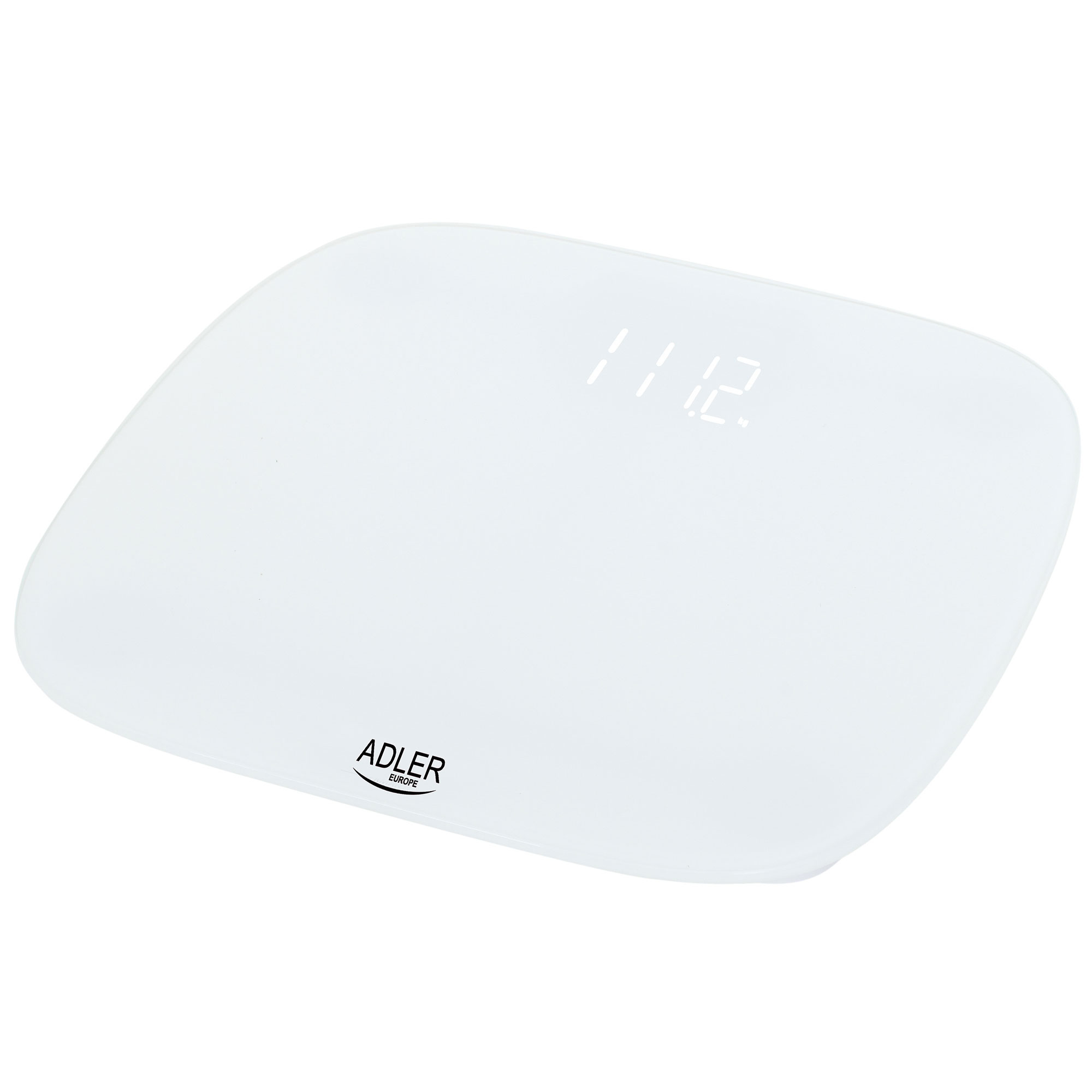 Adler AD8176 Báscula de Baño Digital Alta Precisión 180Kg, Pantalla LED Apagado Automático, Vidrio Templado, , Blanco