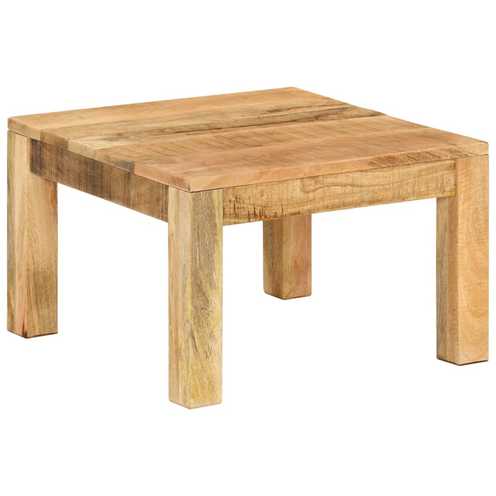 Mesa de Centro Vidaxl de Madera Maciza de Mango 60 X 60 X 35 Cm