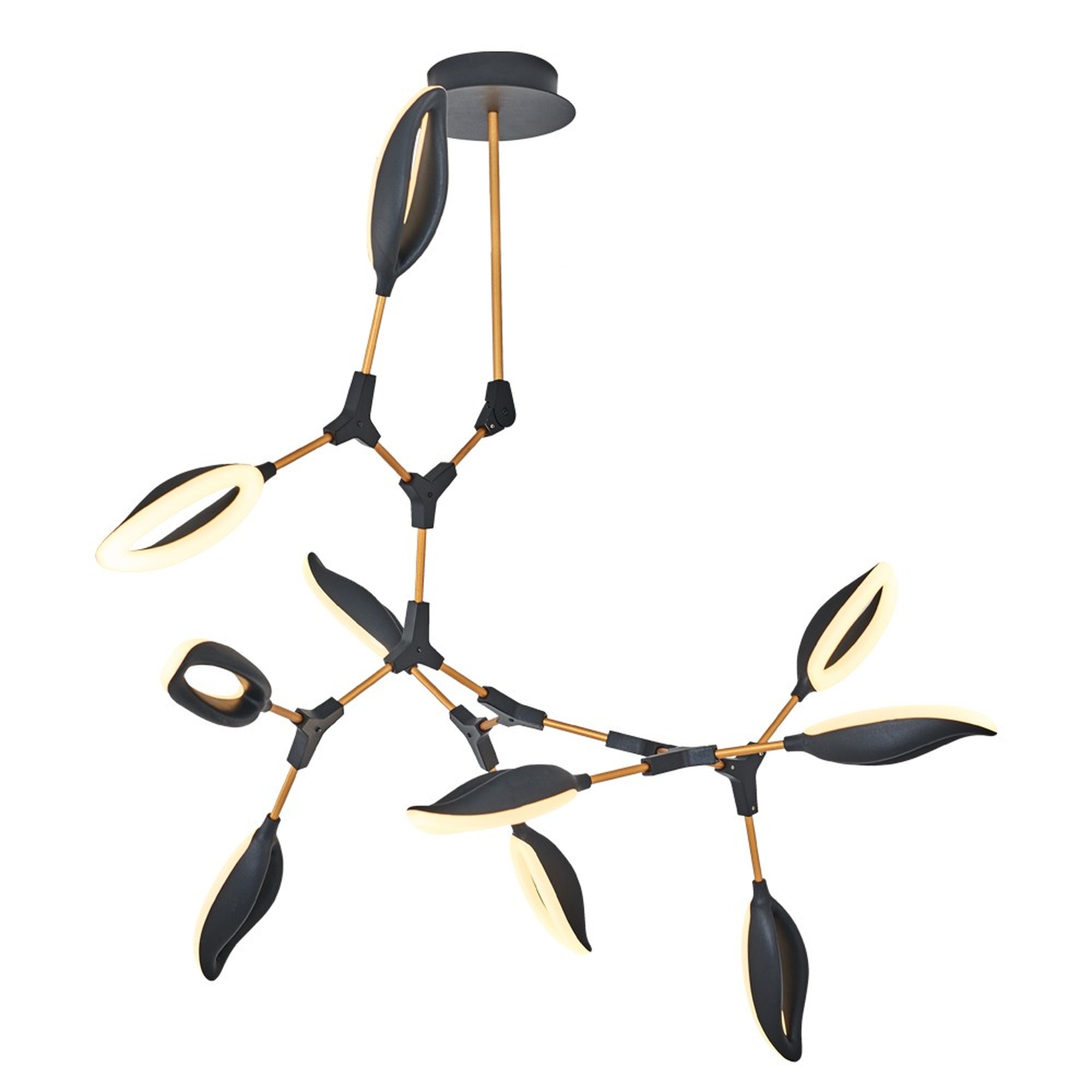 Lámpara de techo WELLHOME, Estructura de metal Color Negro