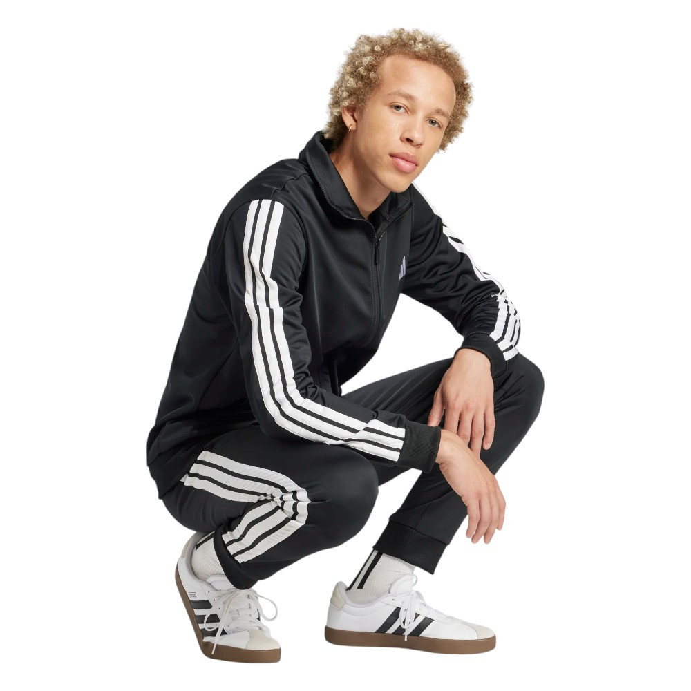 Chandal Adidas 3Bandas Tr Tt Ts Negro Blancas Ji8858 Hombre