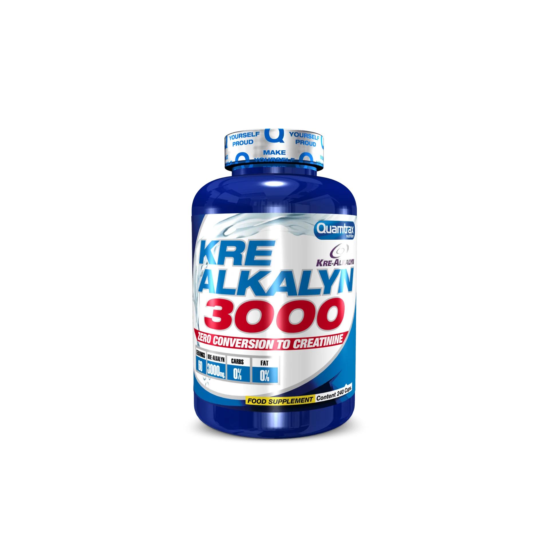 Kre-Alkalyn 3000 Quamtrax Nutrition - Creatina Alcalina Sin Retención (Cápsulas)