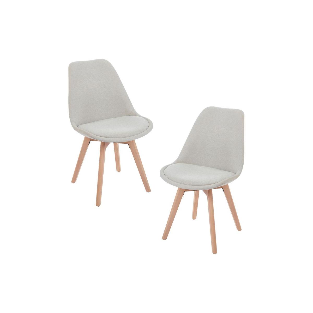 Regalos Miguel - Packs Sillas Comedor - Pack 2 Sillas Synk Tela - Beige