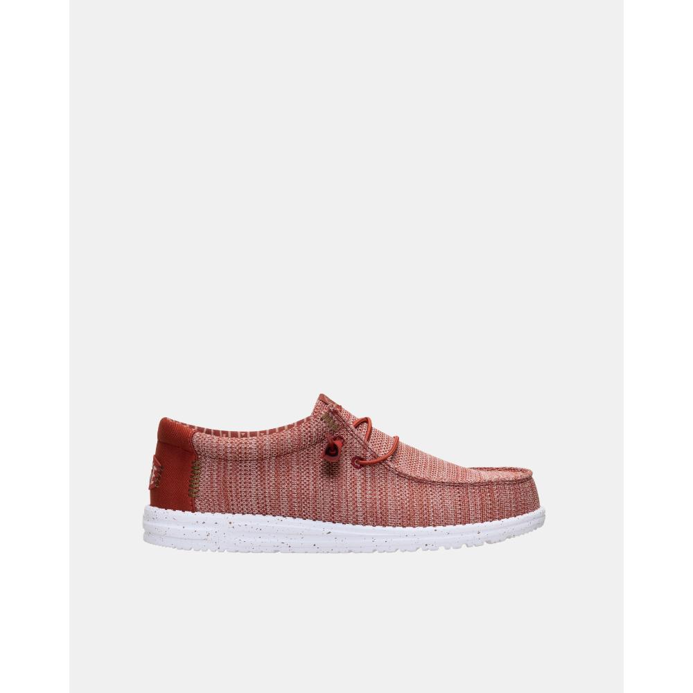 HEY DUDE 41898 WALLY STRETCH SOX Zapatillas Hombre Rojo