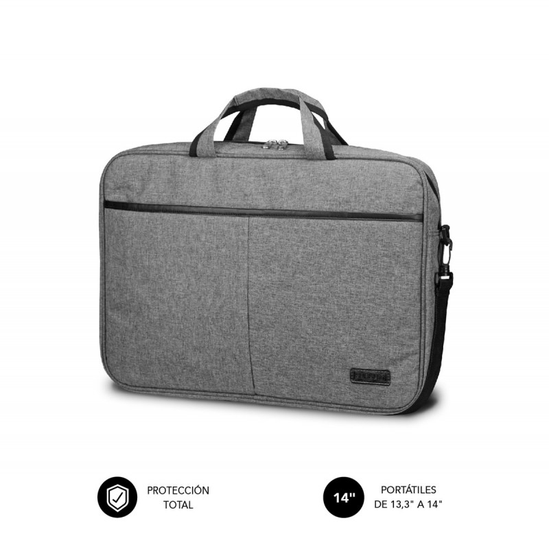 SUBBLIM - Maletín Ordenador Elite Laptop Bag 13,3-14" Grey SUB-LB-3ELB001
