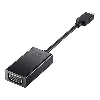 HP USB-C to VGA Adapter Adaptador gráfico USB Negro