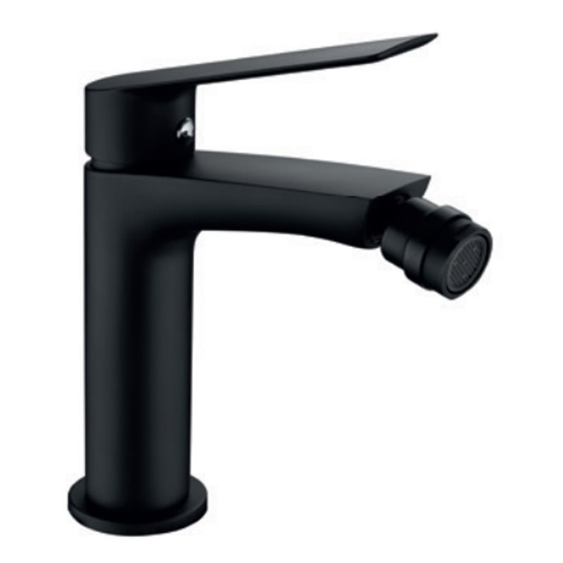 Imex Luxor BDX023-2NG grifo monomando para bidé de latón acabado negro mate