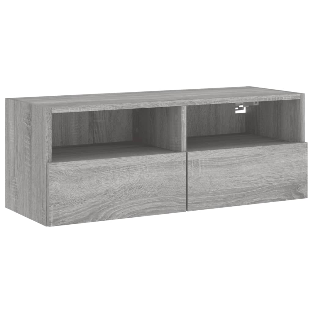 vidaXL Mueble de pared TV madera ingeniería 80x30x30 cm, Mueble de Salon, Mueble TV, Mueble TV salon, Mesa de TV, Mueble tele