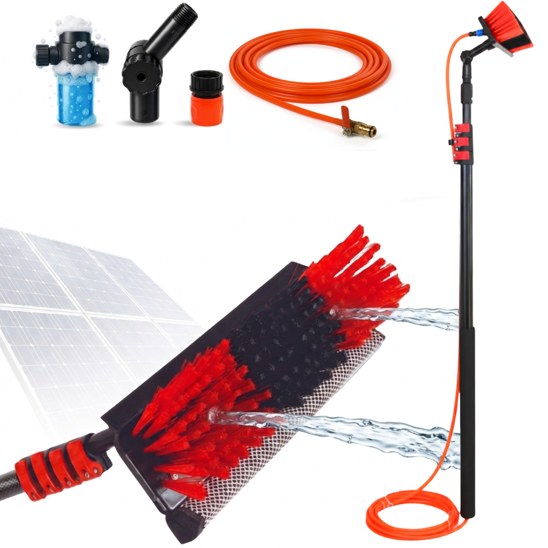 STARLYF Escoba telescópica para Limpieza Telescopic Hydrocleaner, hasta 7 MTS, Limpieza Paneles solares, Coches, Embarcaciones