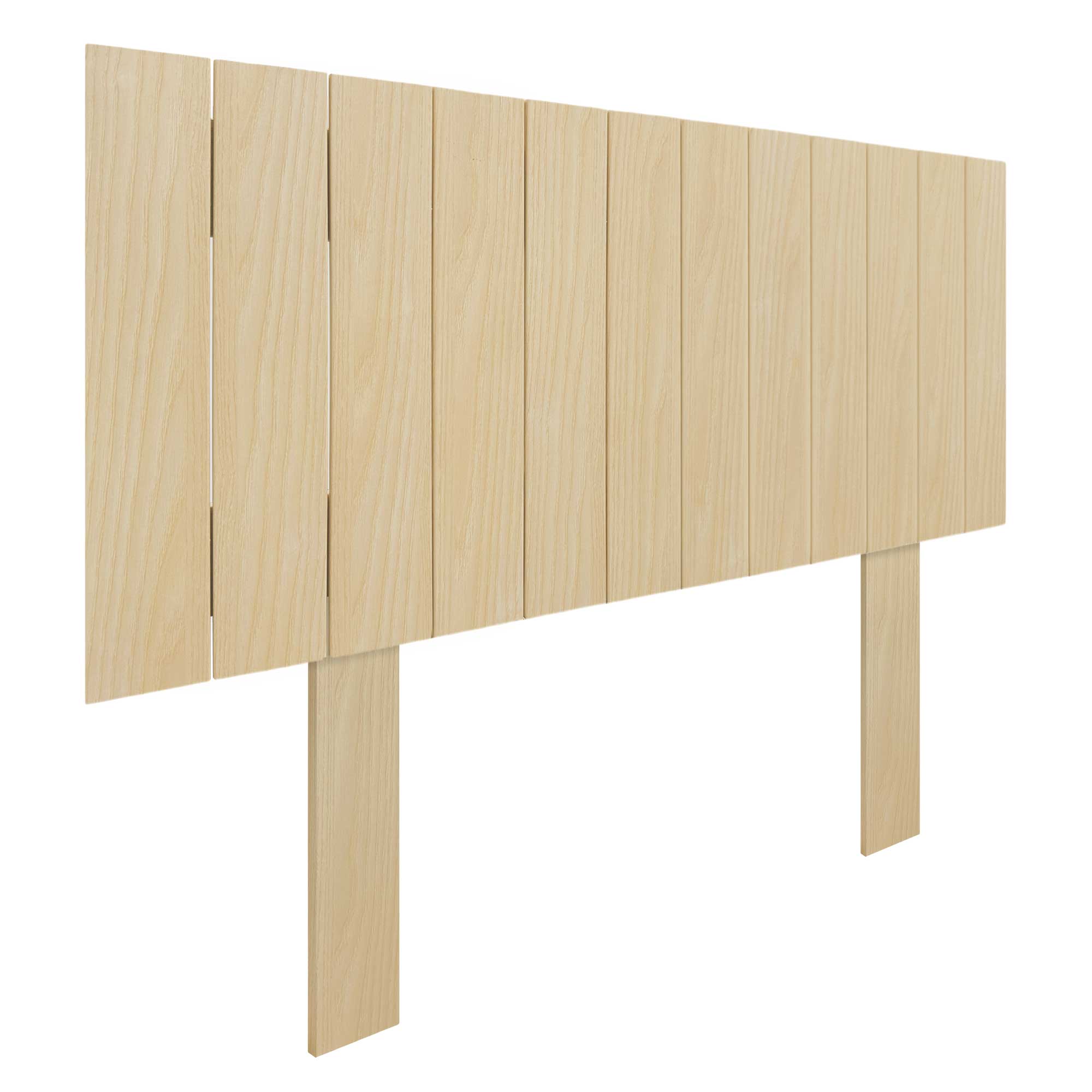 DHOME Cabecero de Madera reciclada DM Estilo Palet Vertical con Patas Cama Palets Herrajes incluidos