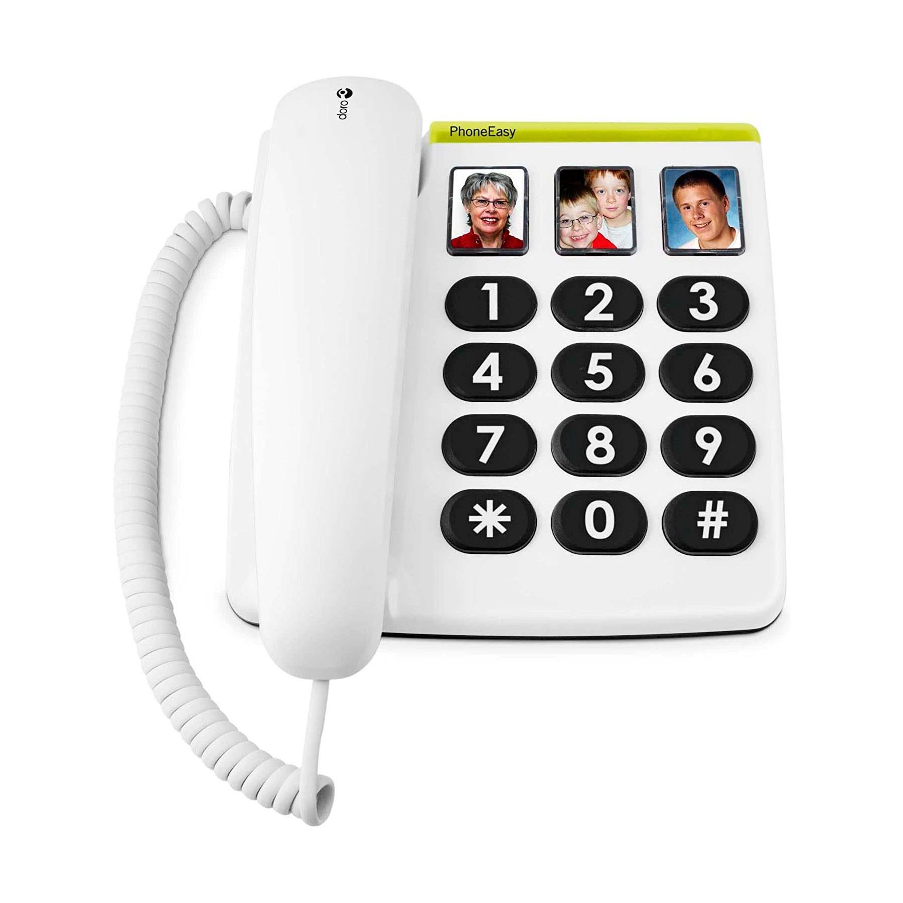 Doro phone easy 331ph blanco teléfono fijo con cable botones foto
