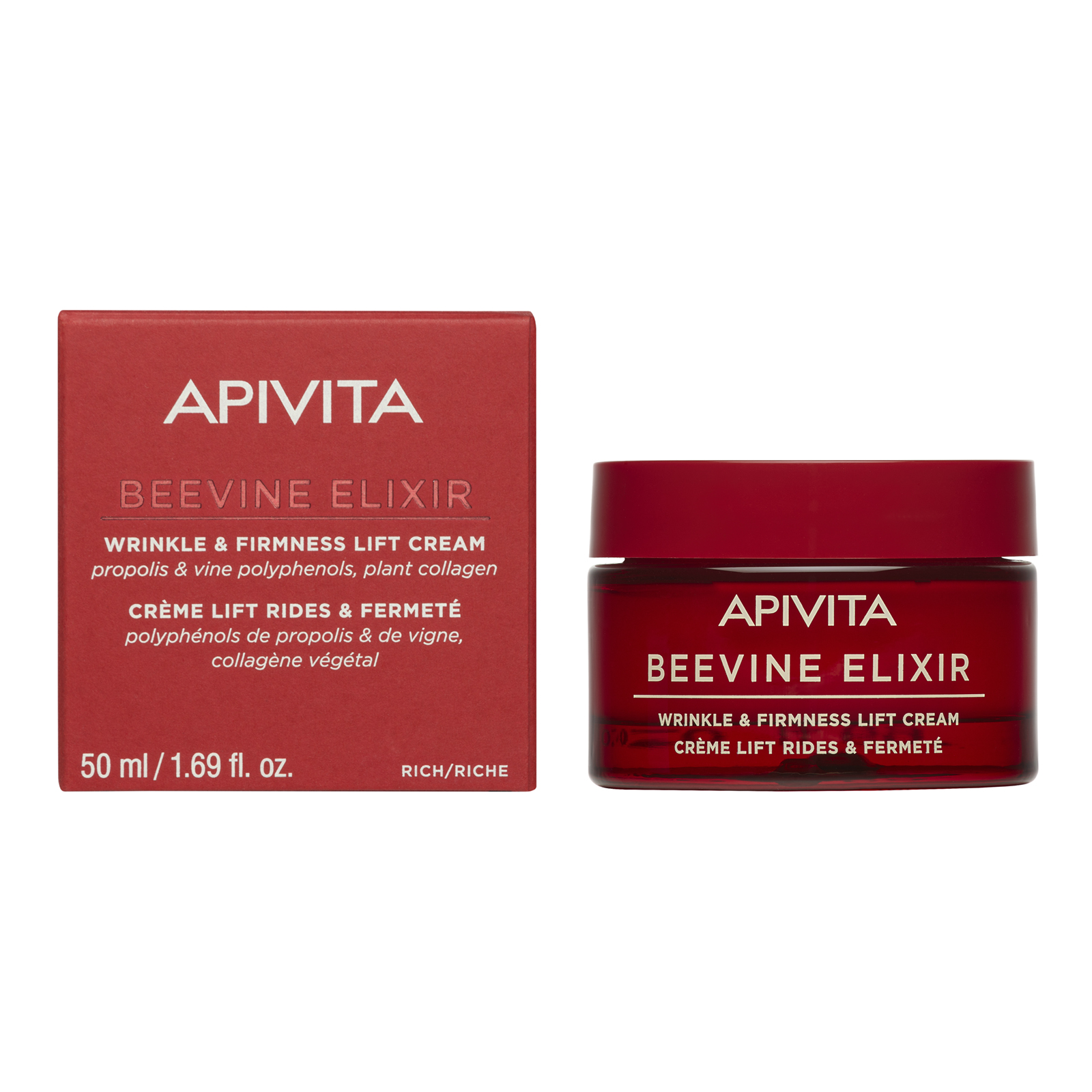 APIVITA BEEVINE ELIXIR Crema Lift Arrugas & Firmeza 50ml - Textura Rica