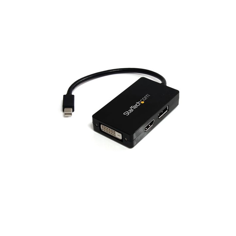 StarTech.com - Adaptador de vídeo externo triple head Mini DisplayPort a DVI HDMI y DP conversor MDP2DPDVHD