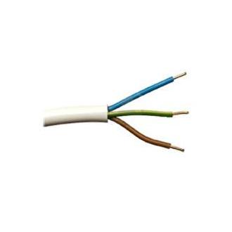 Manguera electrica 3x2.5  blanca rollo 100mt.