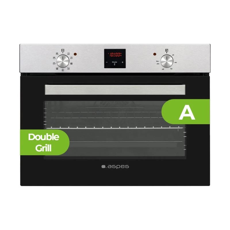 Horno Compacto Multifunción 59cm ASPES AHM9500DX  | 50L, Clase A, Inox, Limpieza Limpieza Manual