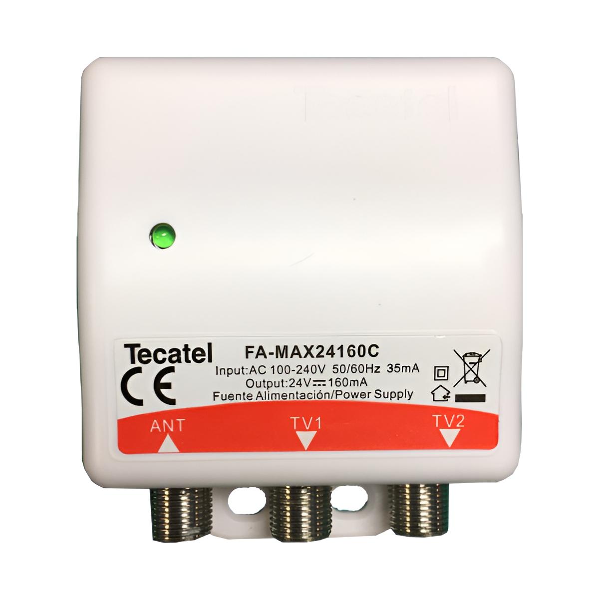 Tecatel Fuente Alimentación 24V 160ma para Amplificadores de Mástil