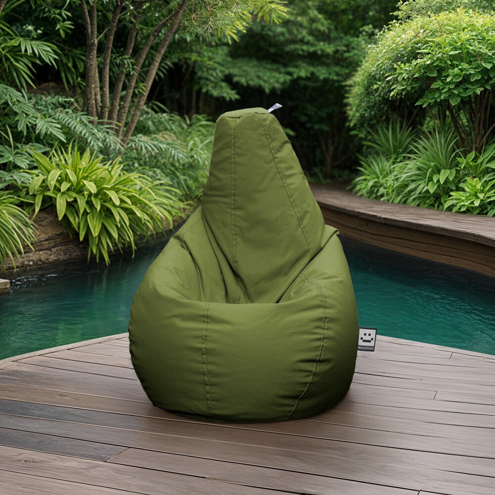 Puff Pera Naylim Mate Verde HAPPERS - Cómodo, ligero y resistente. Make it Happers®