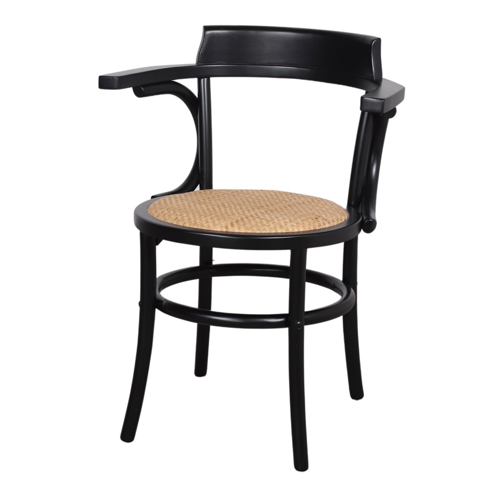 Silla De Madera Y Ratán Pompeya - Misterwils Furniture For Free Souls 60x80x52