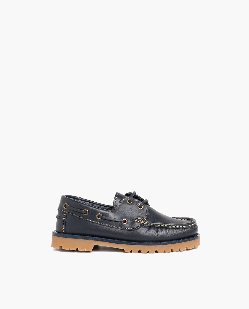 Pisamonas Náuticos Niño Cordones | Piel de Calidad