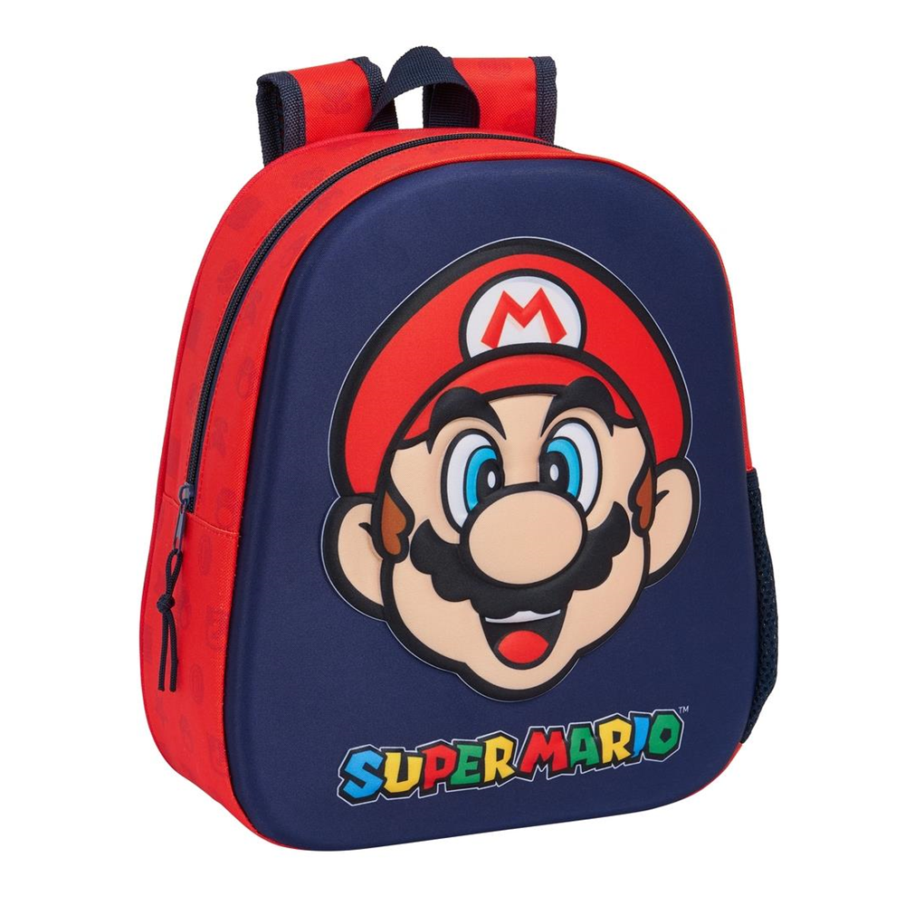 Mochila 3D Super Mario 27X33X10Cm (622477890)