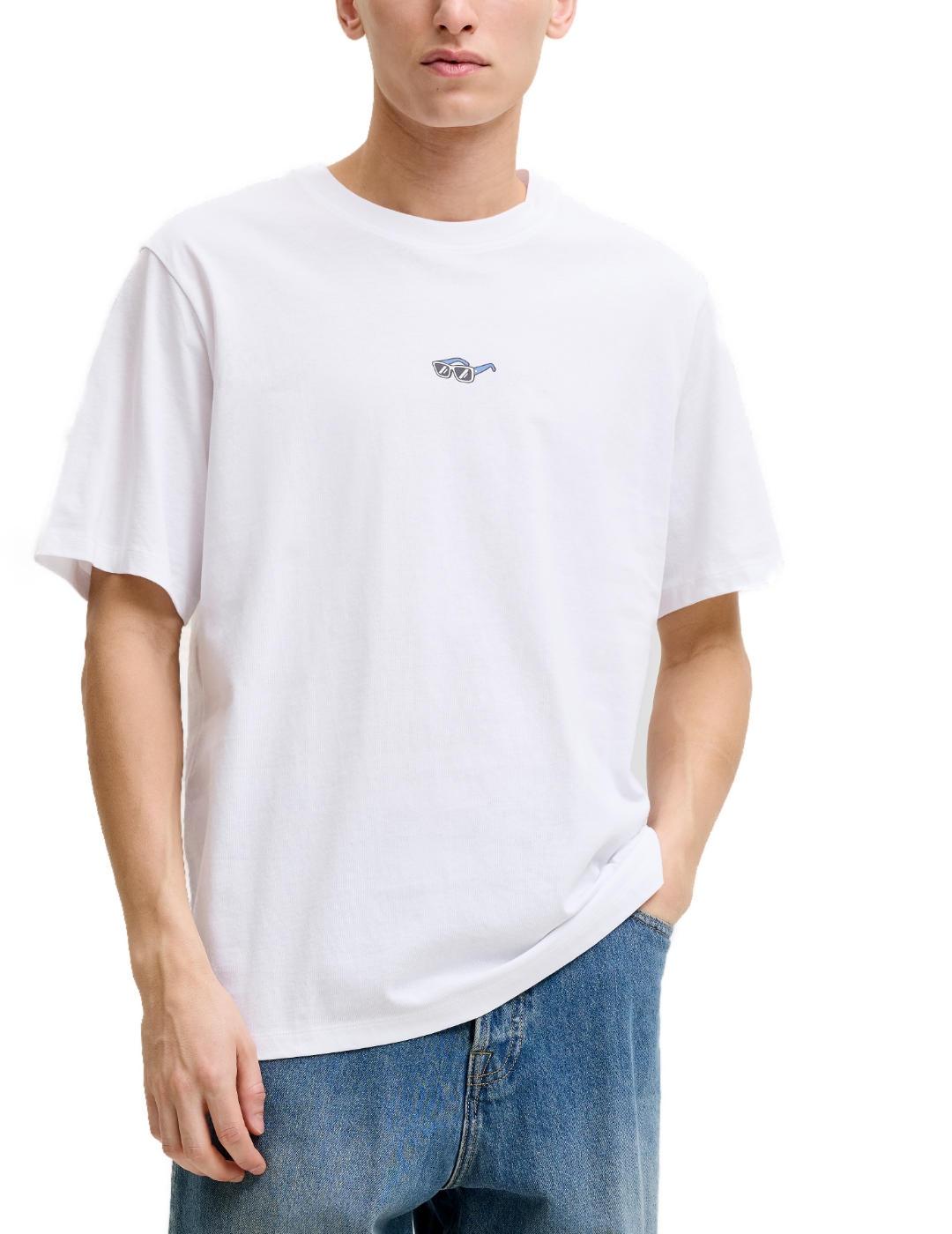 Camiseta Jack&Jones Leo blanco manga corta para hombre