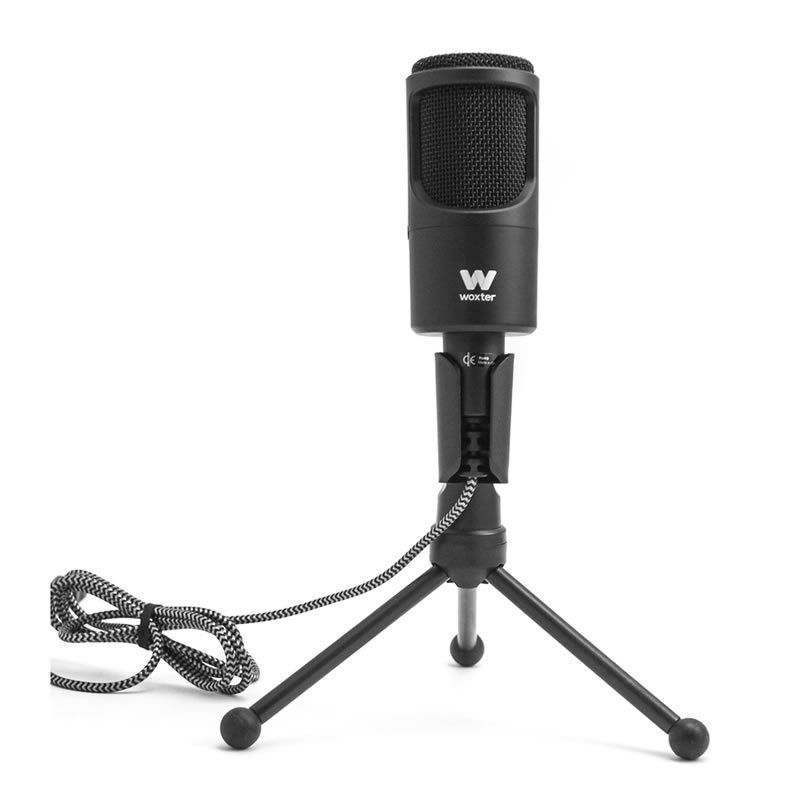 Micrófono Woxter Mic Studio 50 USB 2.0 - Ideal para Grabar y Cantar