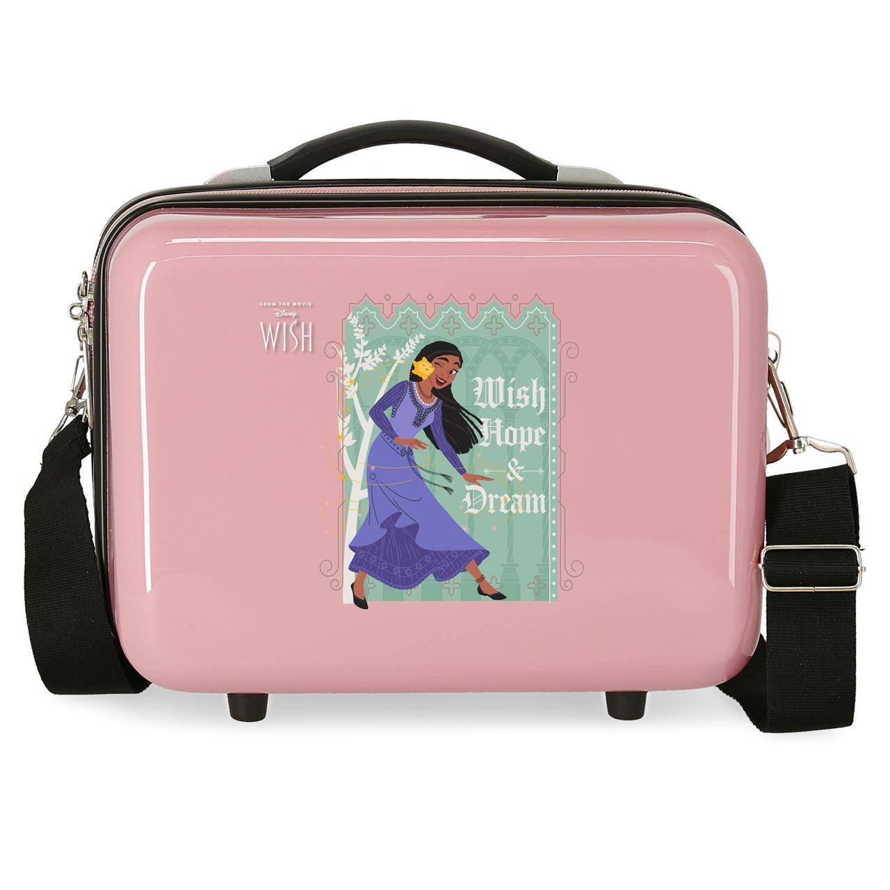 Disney Neceser De Viaje ABS Wishes Come True Rosa
