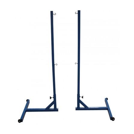 JUEGO POSTES BÁDMINTON TRASLADABLES CON CONTRAPESOS Y RUEDAS SOFTEE EQUIPMENT
