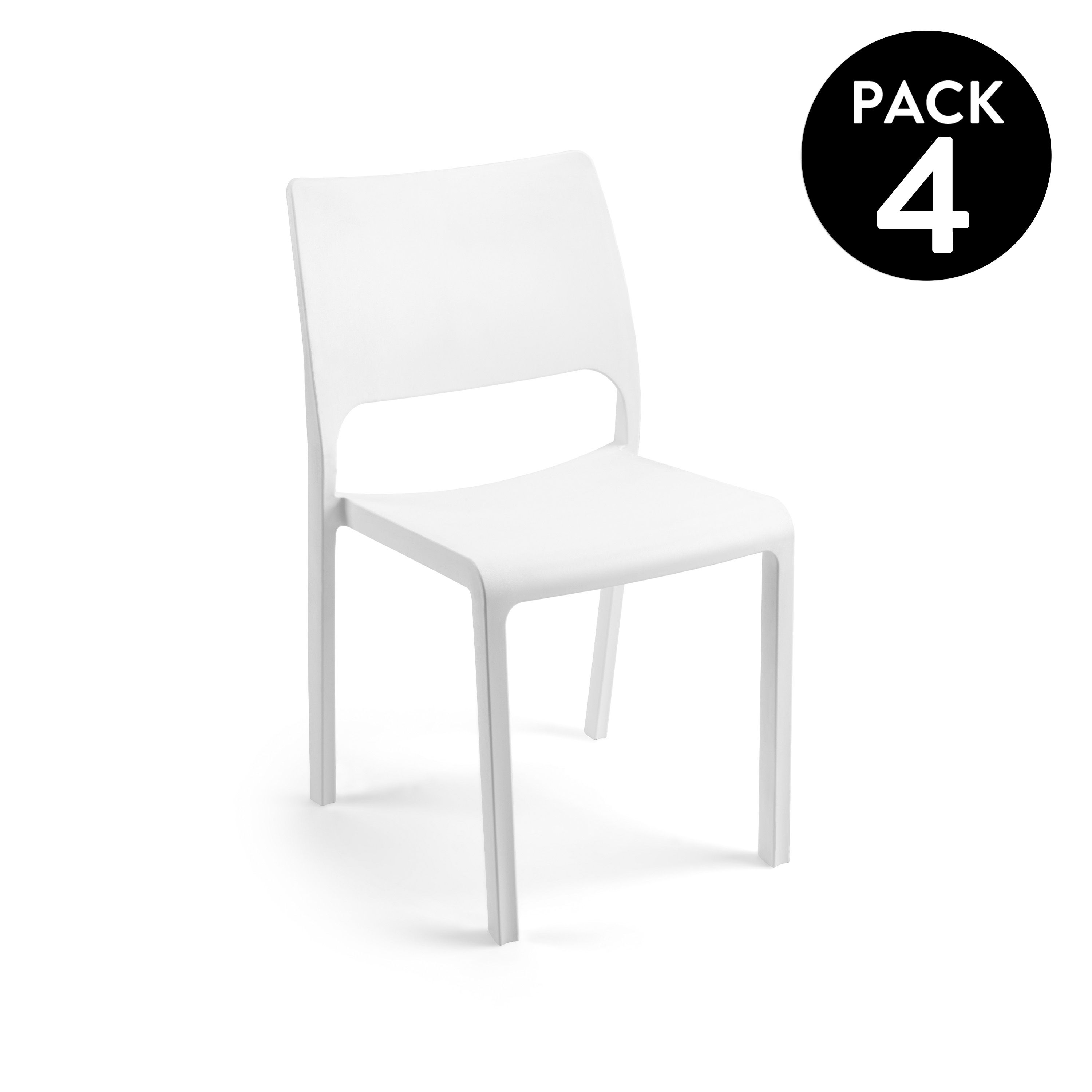 Pack 4 sillas de exterior Shine